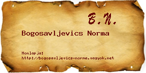 Bogosavljevics Norma névjegykártya
